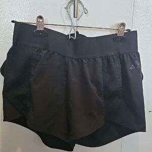 Adidas Black Athletic Shorts with Moisture-Wicking Fabric